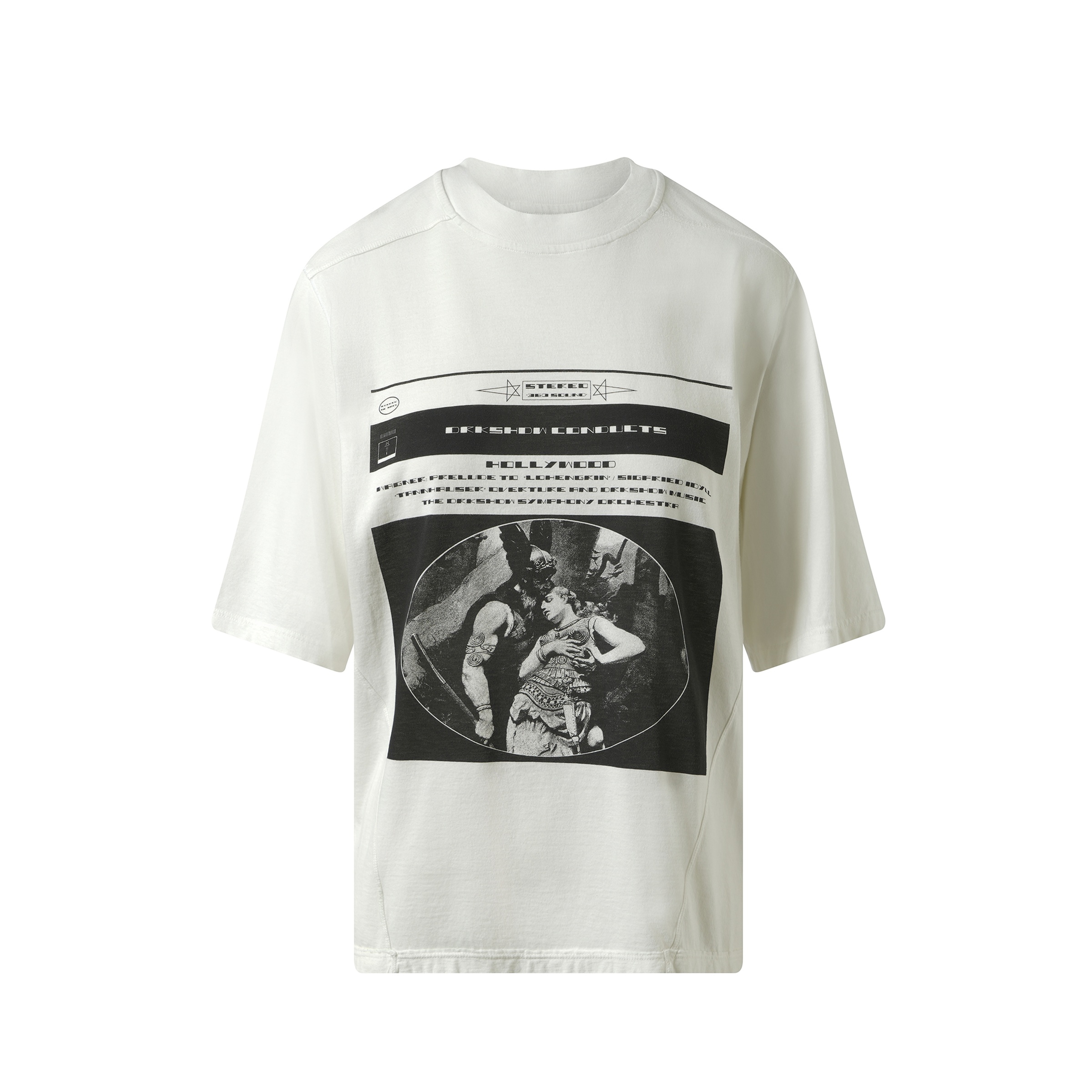 Opera Print Warlus T-Shirt in Milk/Black - 2