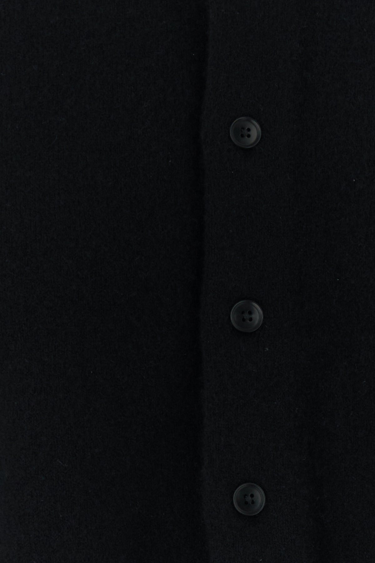 Black stretch cashmere blend cardigan - 3