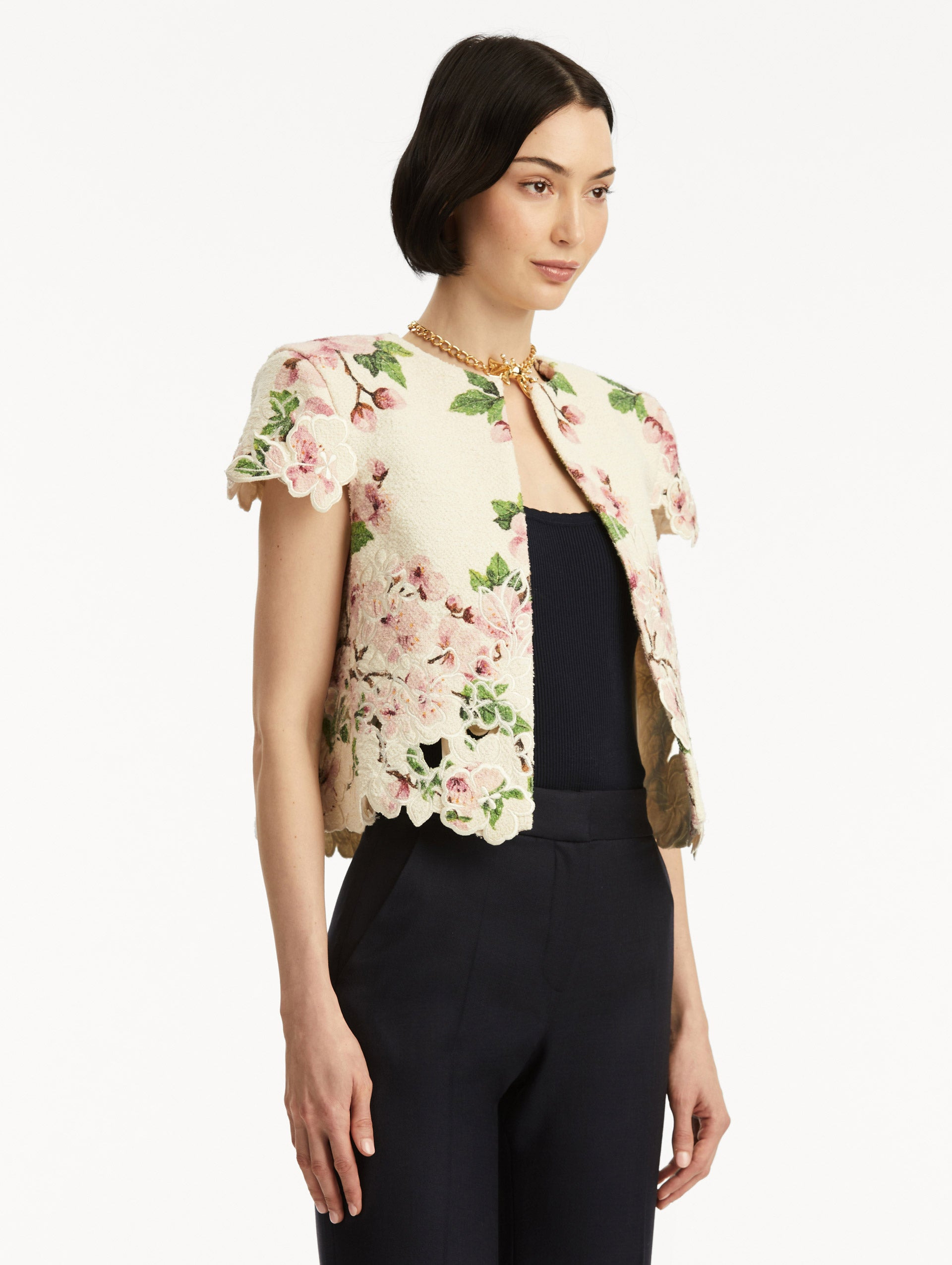 CHERRY BLOSSOM TWEED JACKET - 5