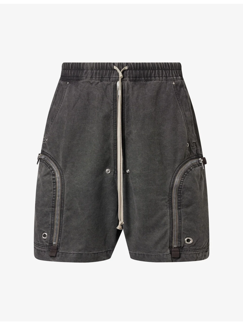 Bauhaus Zip-Pocket Denim Shorts - 1