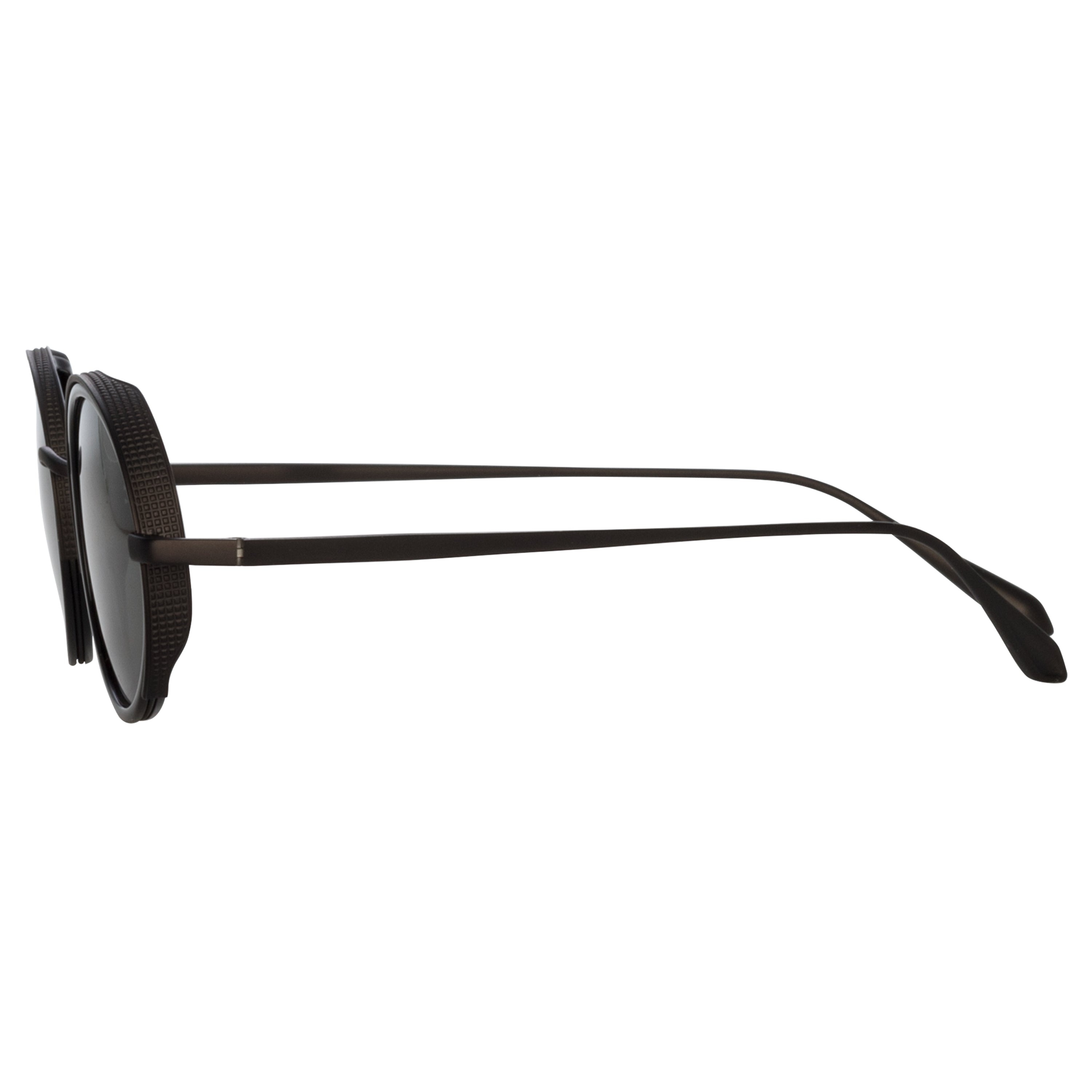 FINN OVAL SUNGLASSES IN NICKEL - 3