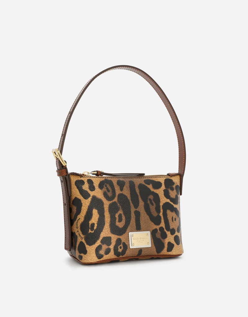 Dolce & Gabbana Leopard-print Crespo DG shoulder bag outlook