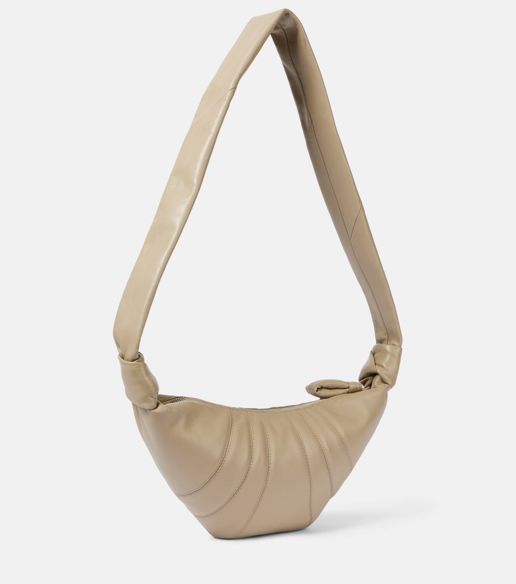 Croissant Small leather shoulder bag - 4