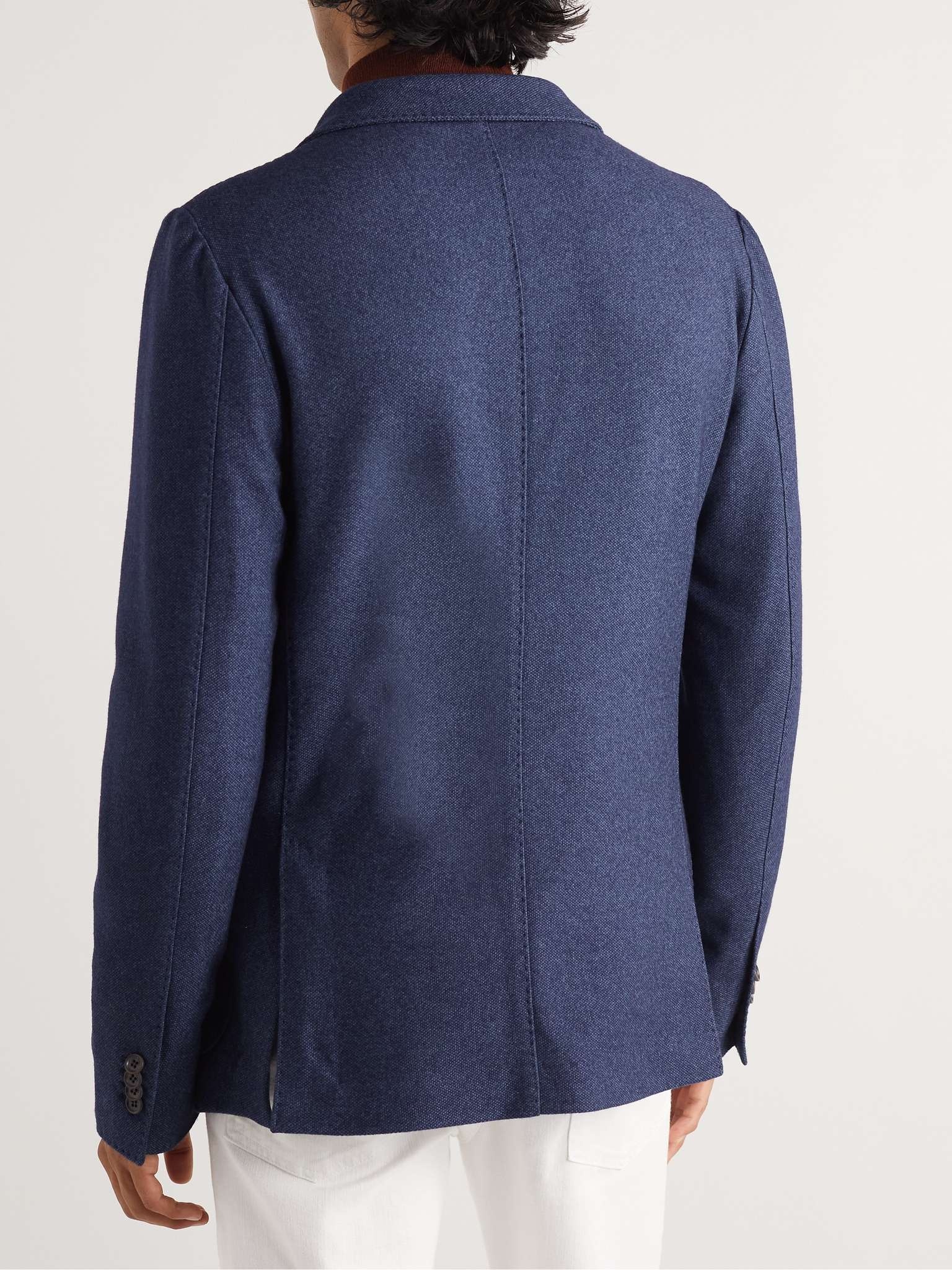 Unstructured Silk and Cashmere-Blend Blazer - 4