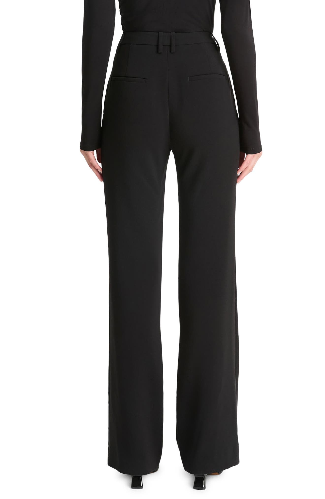 Vince Tailored Mid Rise Stretch Bootcut Pants in Black at Nordstrom - 2