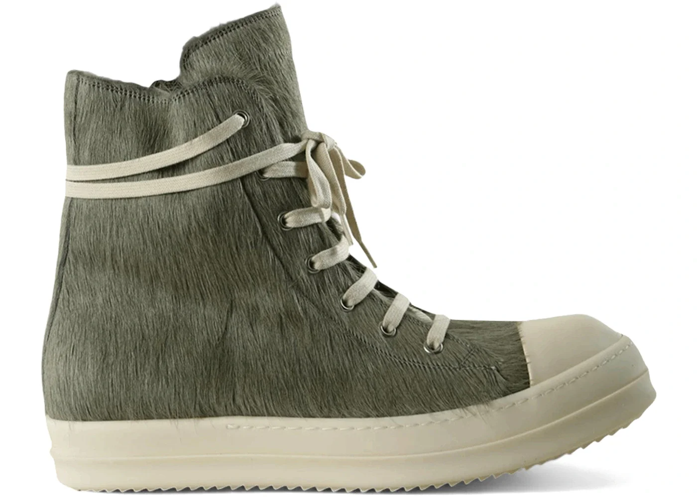 Rick Owens High Top Sneakers Dark Pearl Milk - 1