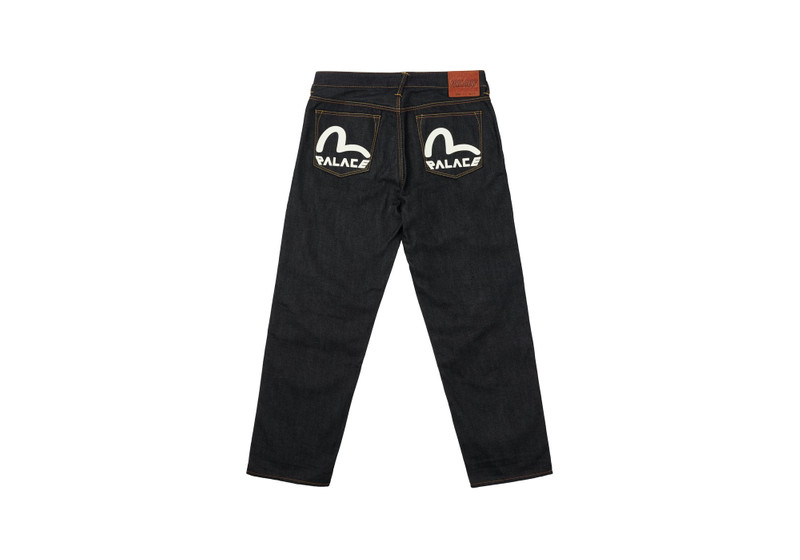 PALACE EVISU 2008 클래식 SEAGULL DENIM JEANS INDIGO RAW - 1