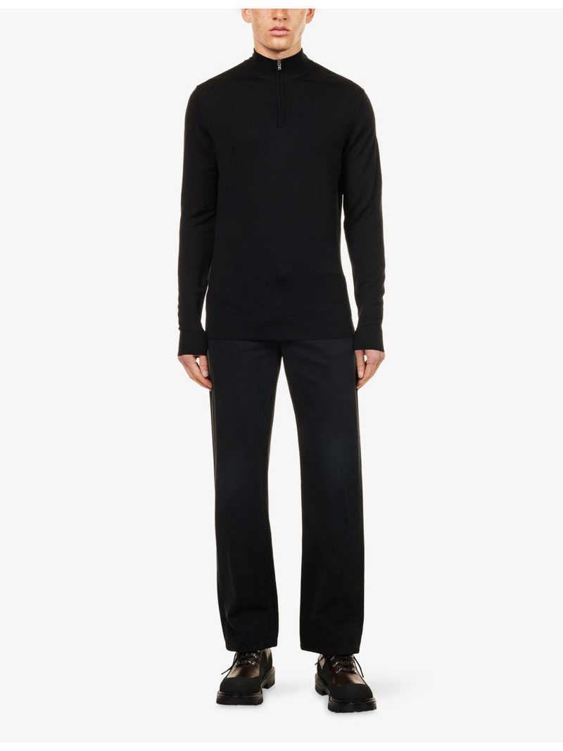 Sunspel Half-Zip Long-Sleeve Merino Wool Jumper outlook