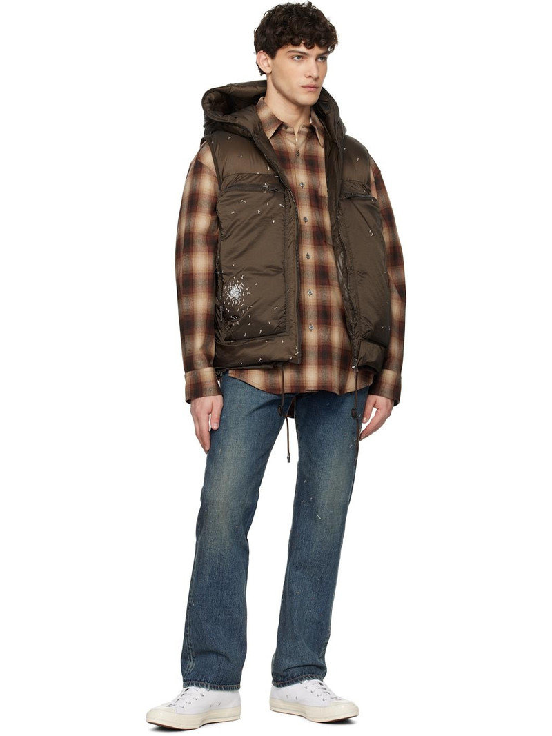 UNDERCOVER Brown Quilted Down Vest outlook