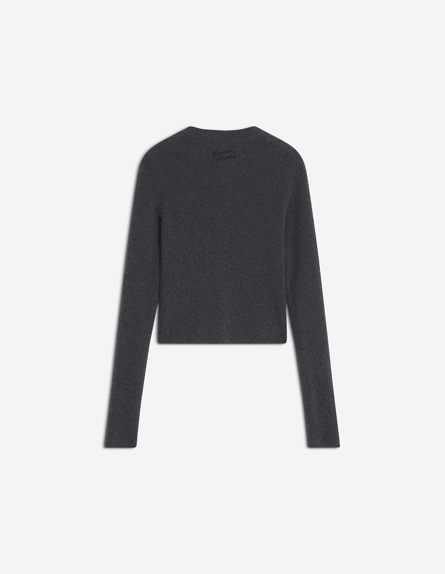 FINE RIB CASHMERE FITTED CARDIGAN - 6