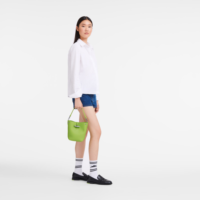 Longchamp Le Roseau S Handbag Green Light - Leather outlook