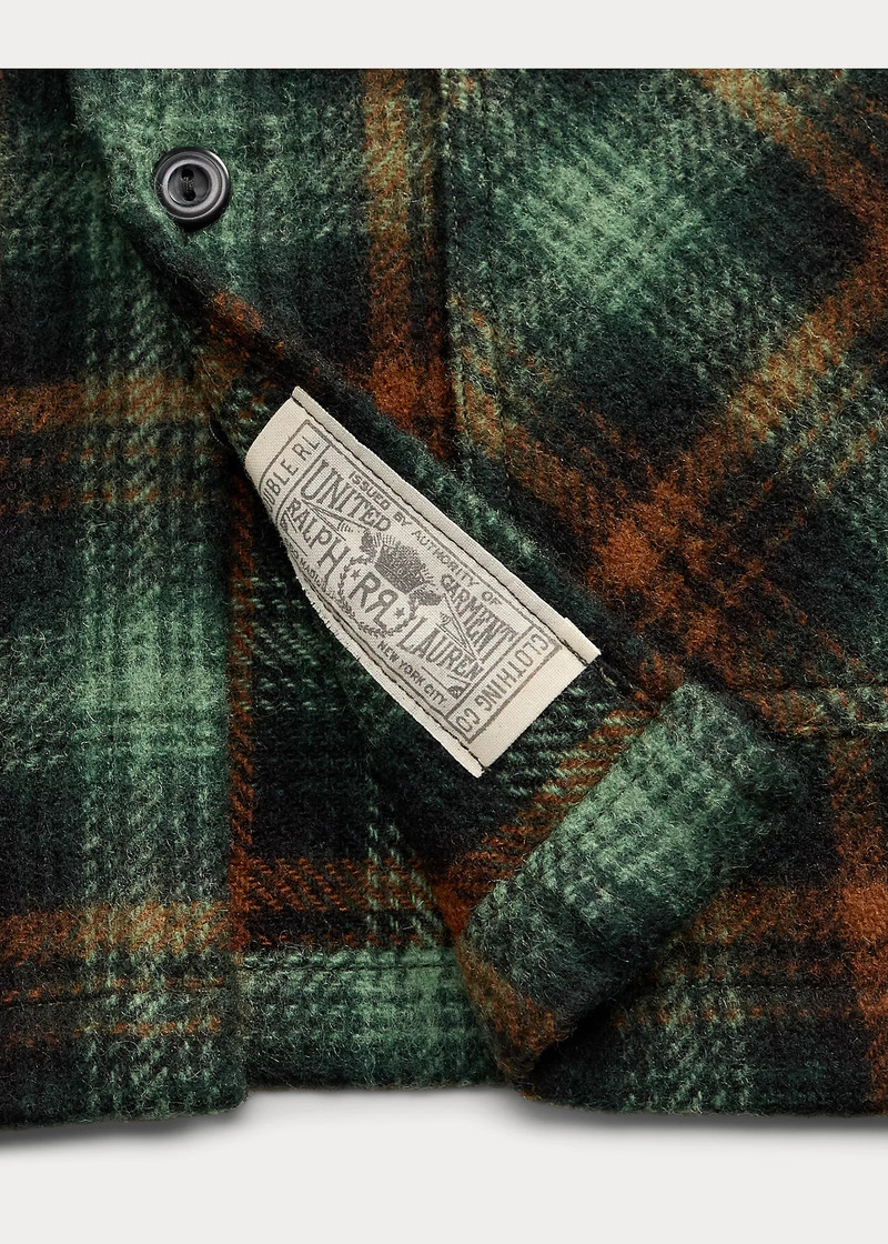 Plaid Wool Twill Overshirt 6