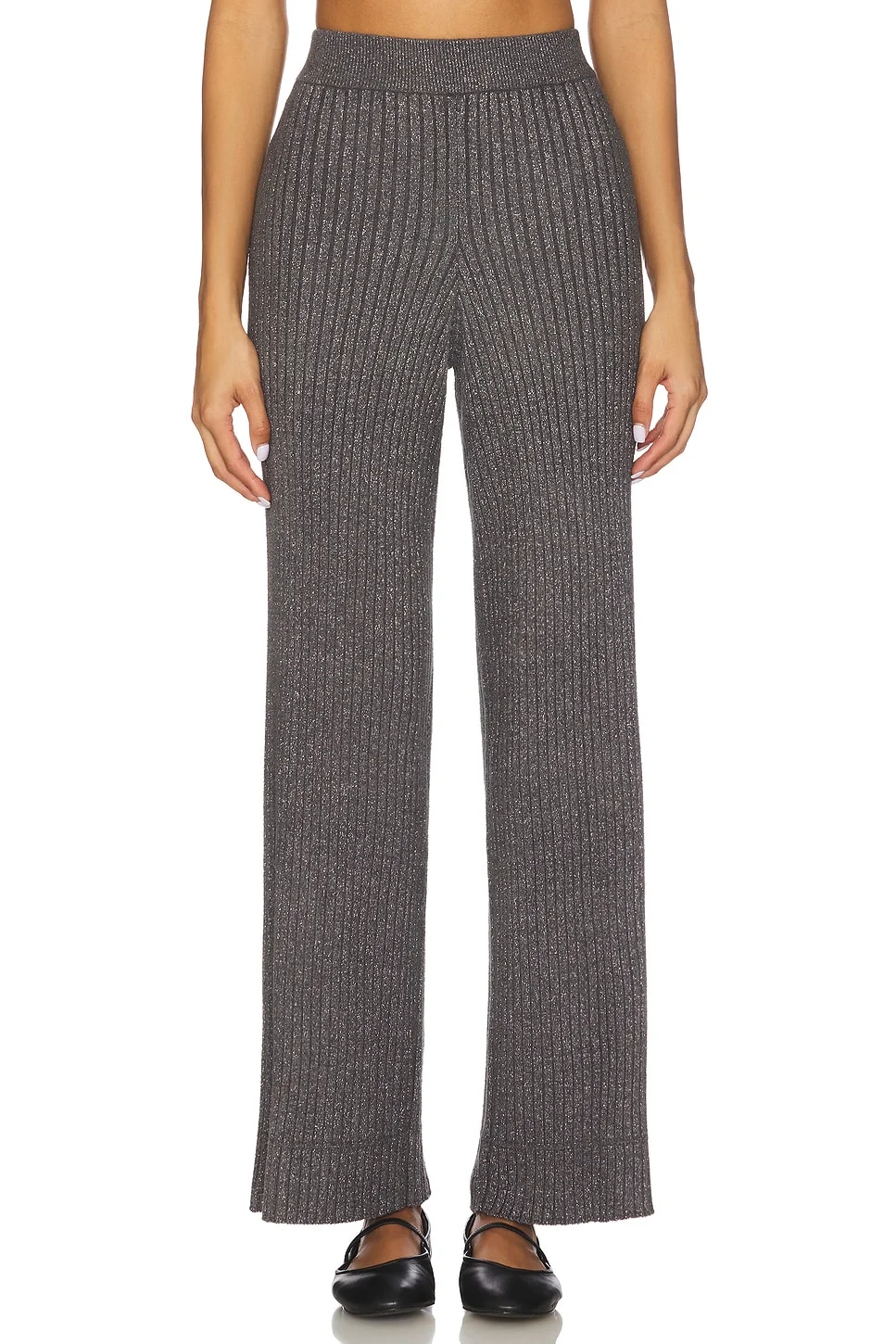 CozyChic Ultra Lite Lurex Rib Wide Leg Pant - 1