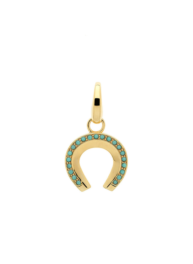 TURQUOISE HORSESHOE CHARM 1