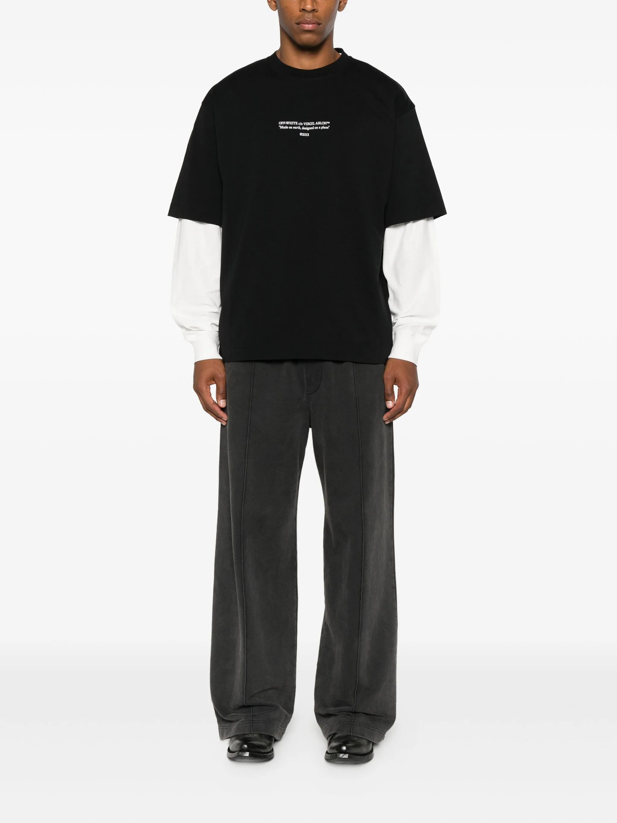 Off-white Made On Earth, Designed On A Plane T-shirt - 4