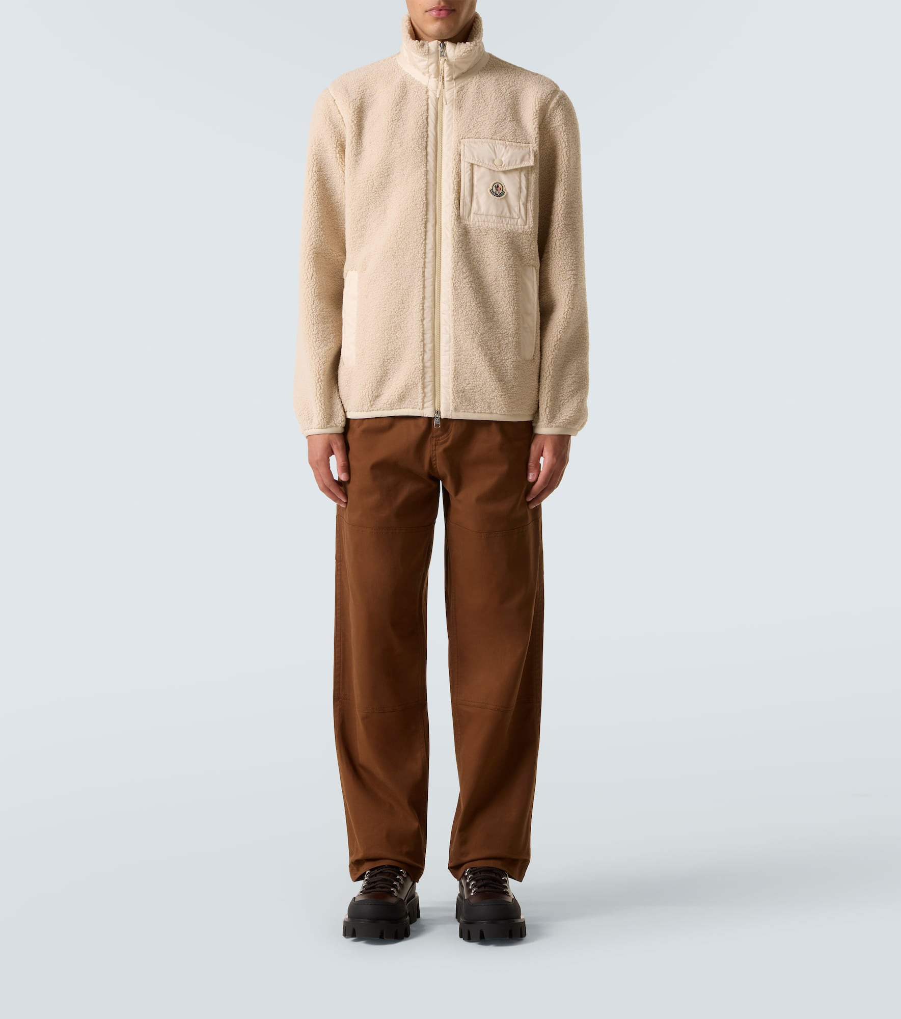 Fleece zip-up cardigan - 2