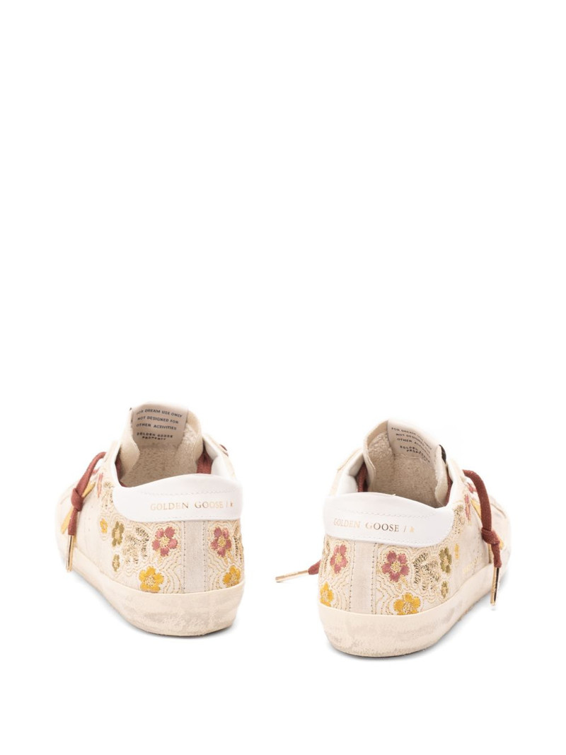 Golden Goose floral star sneakers outlook