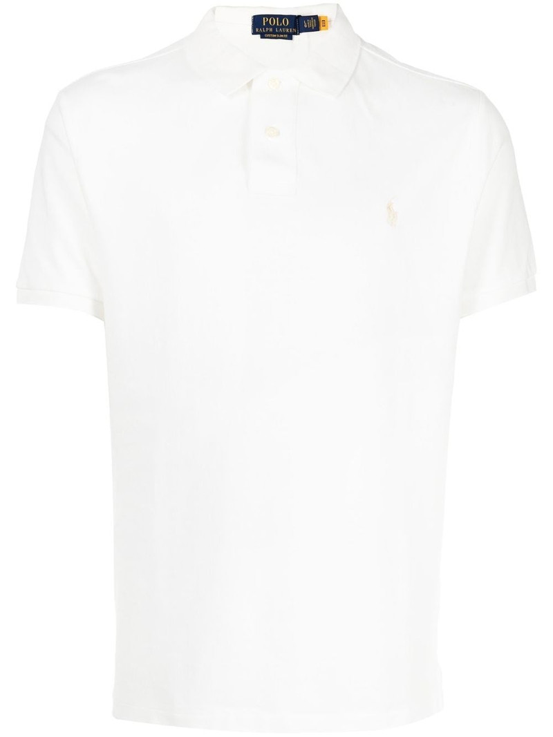 logo-embroidered polo shirt 1
