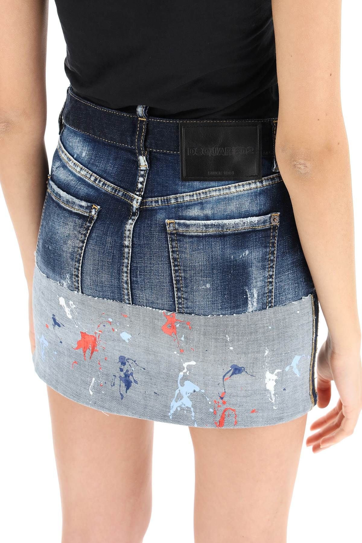 DENIM MINI SKIRT - 5