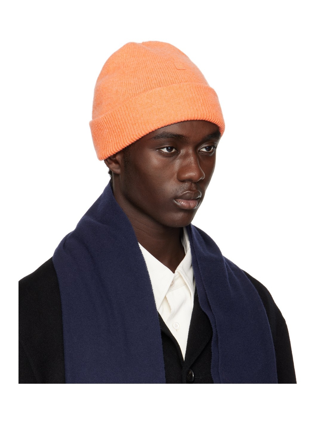 Orange Micro Patch Beanie - 2