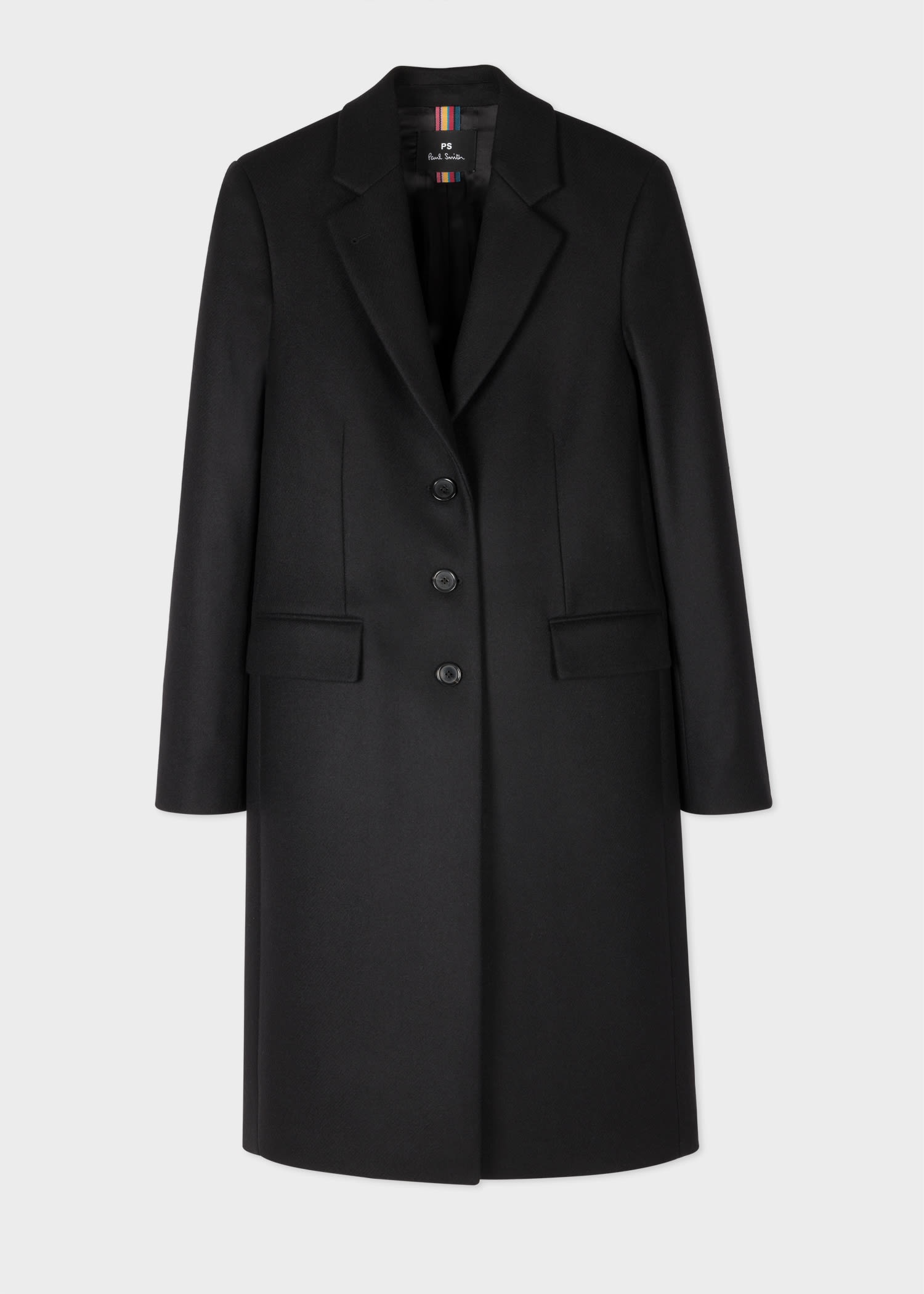 Paul Smith Cashmere-Blend Epsom Coat | REVERSIBLE