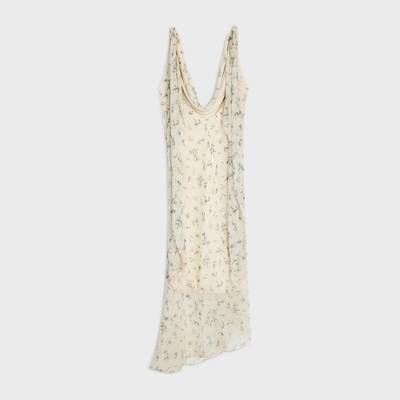 CELINE OPEN BACK foulard dress in muslin outlook