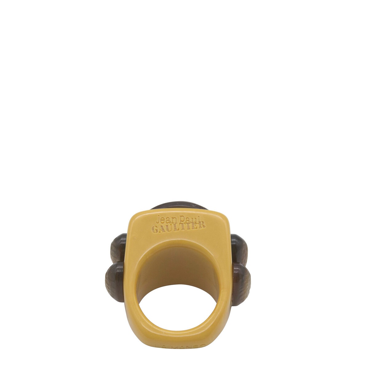 X La Manso The Camel Toe Square Ring in Camel - 4