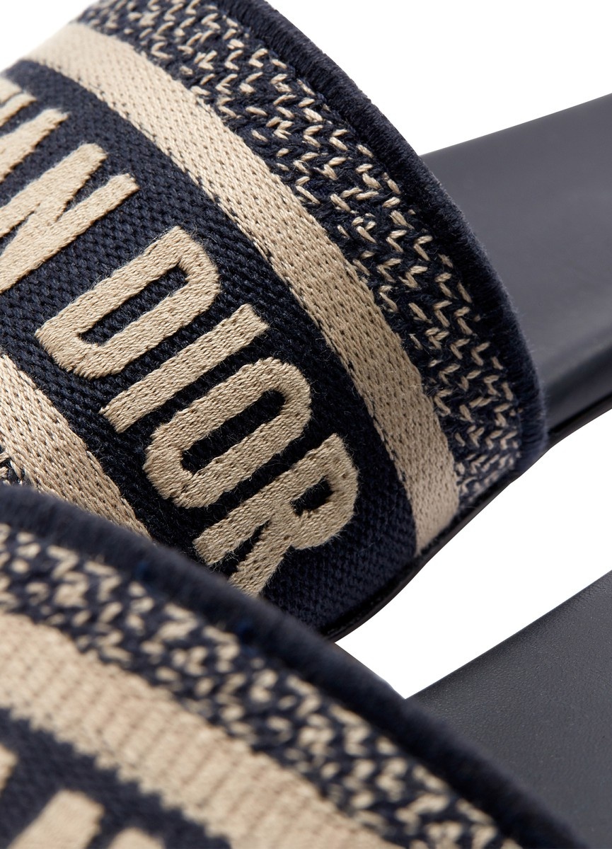 Dway embroidered cotton mules - 5