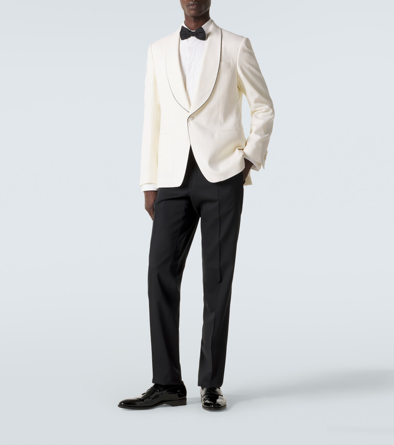 LARDINI Wool tuxedo jacket outlook