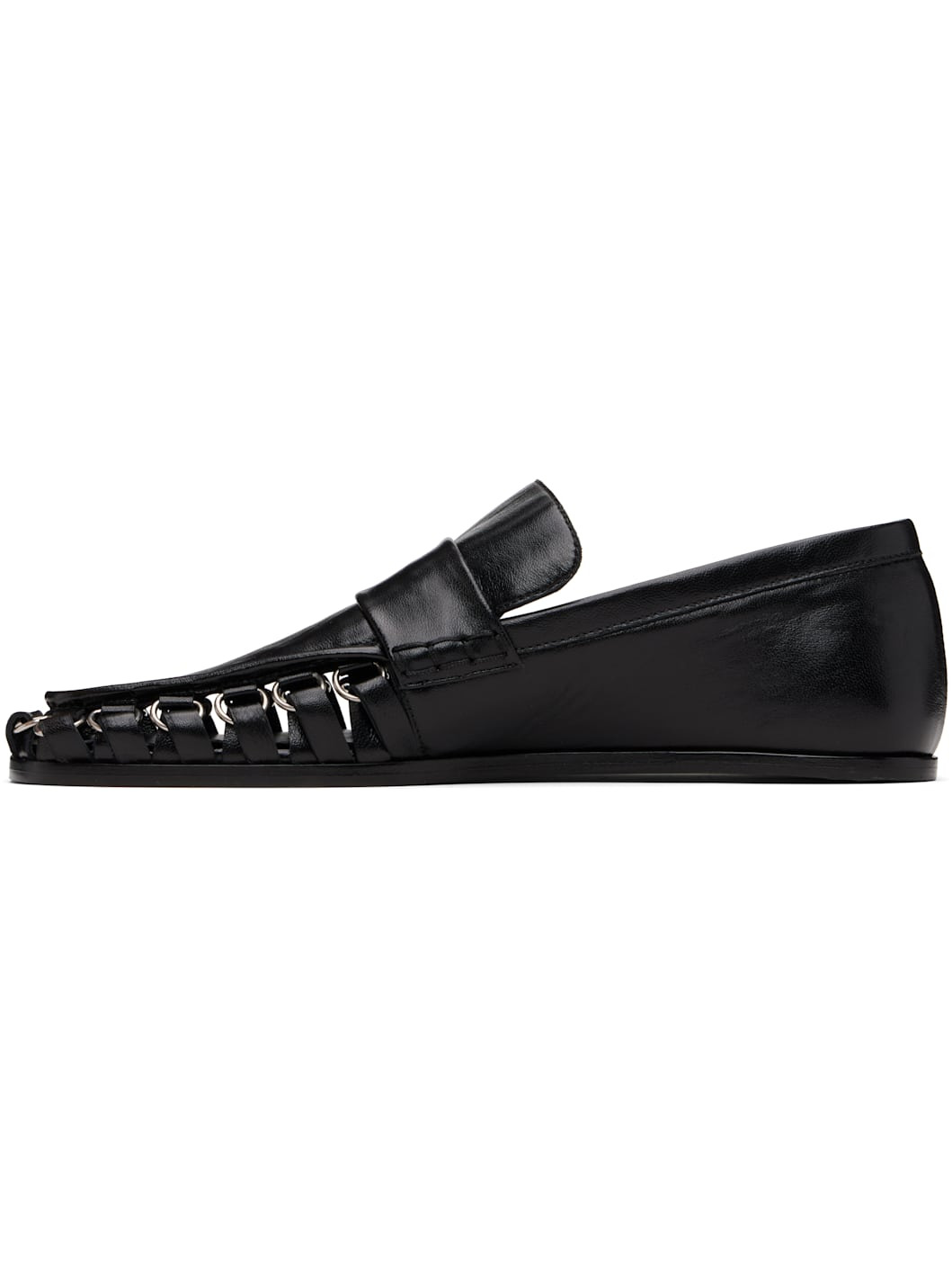 Black D-Ring Loafers - 3