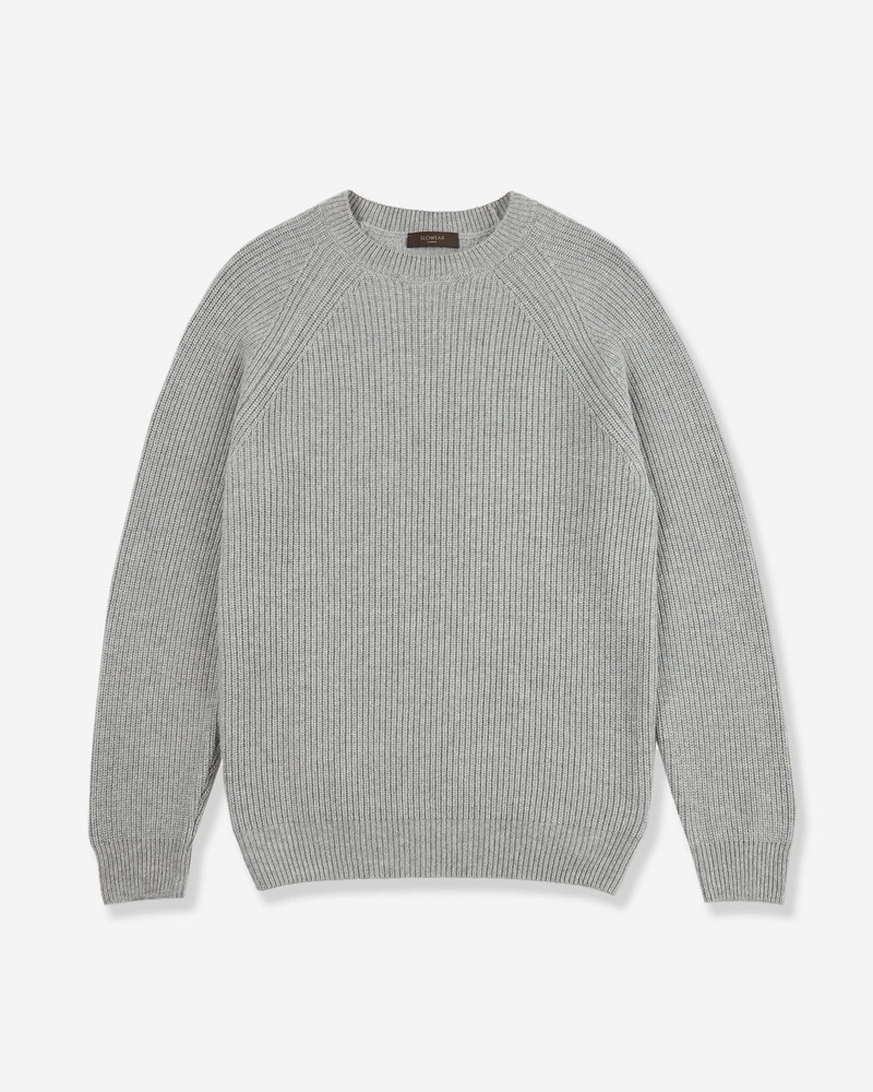 Slim fit cashmere crewneck sweater 1