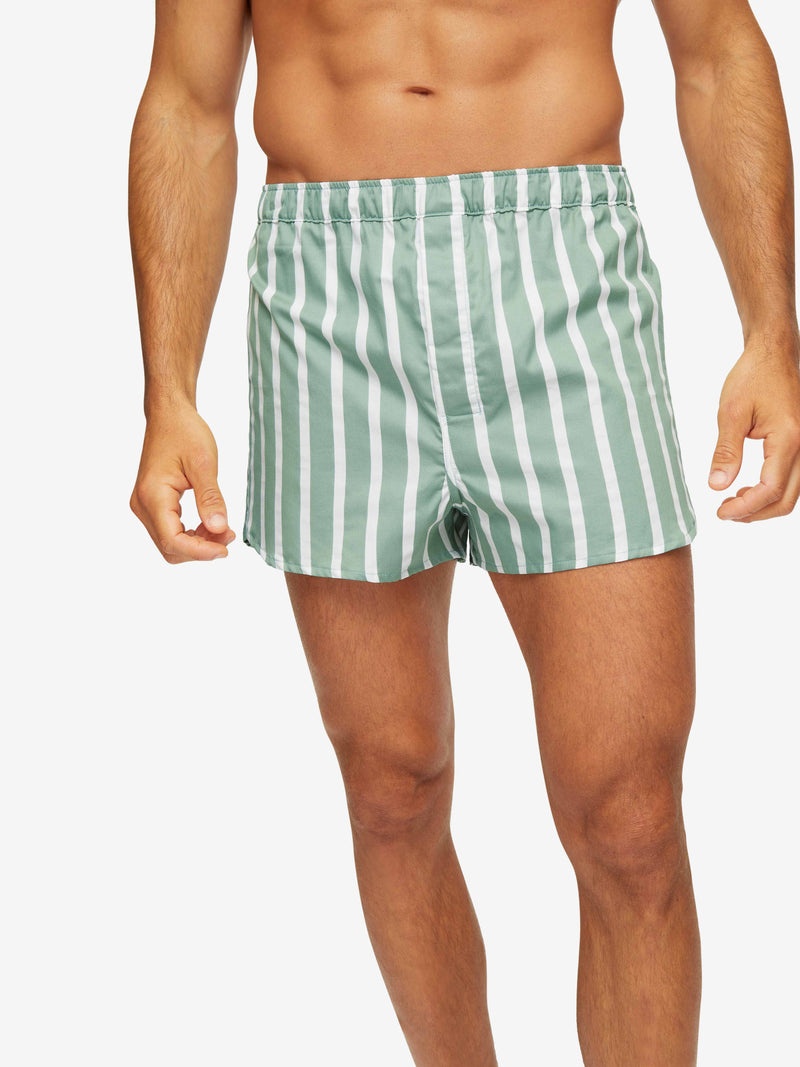 Men's Modern Fit Boxers Royal 219 Cotton Green - 5