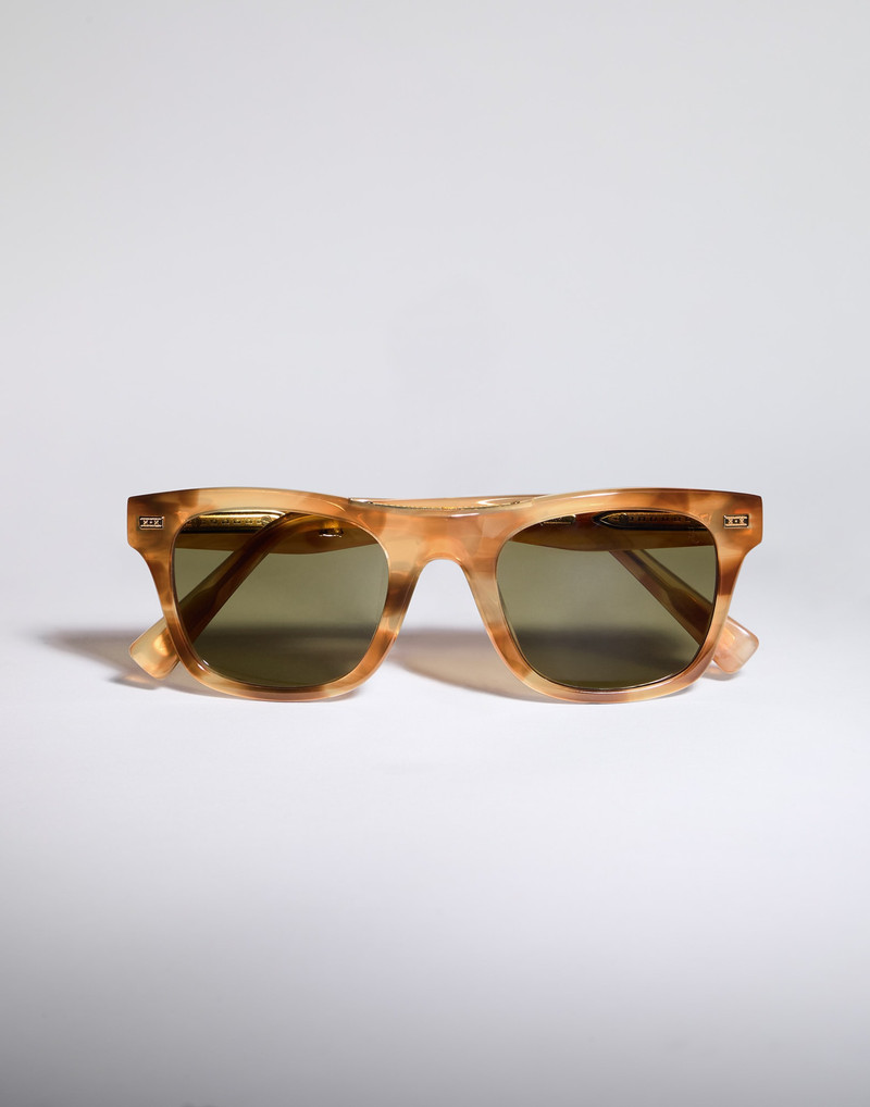 Mr. Brunello Goldcraft acetate and 18k solid gold sunglasses 1