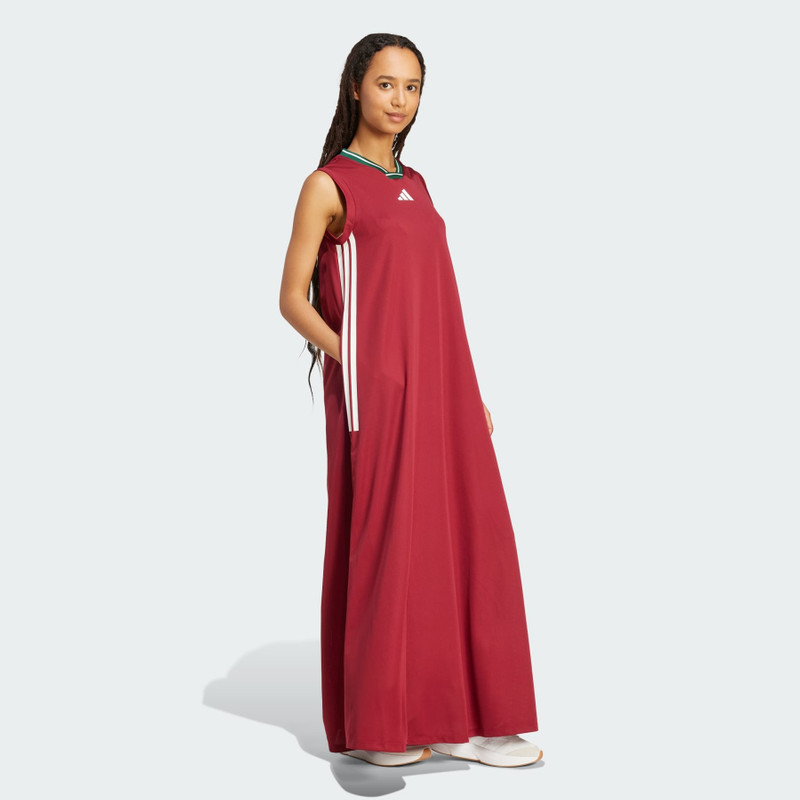 Tiro Cut 3-Stripes Soft Mesh Long Dress 4