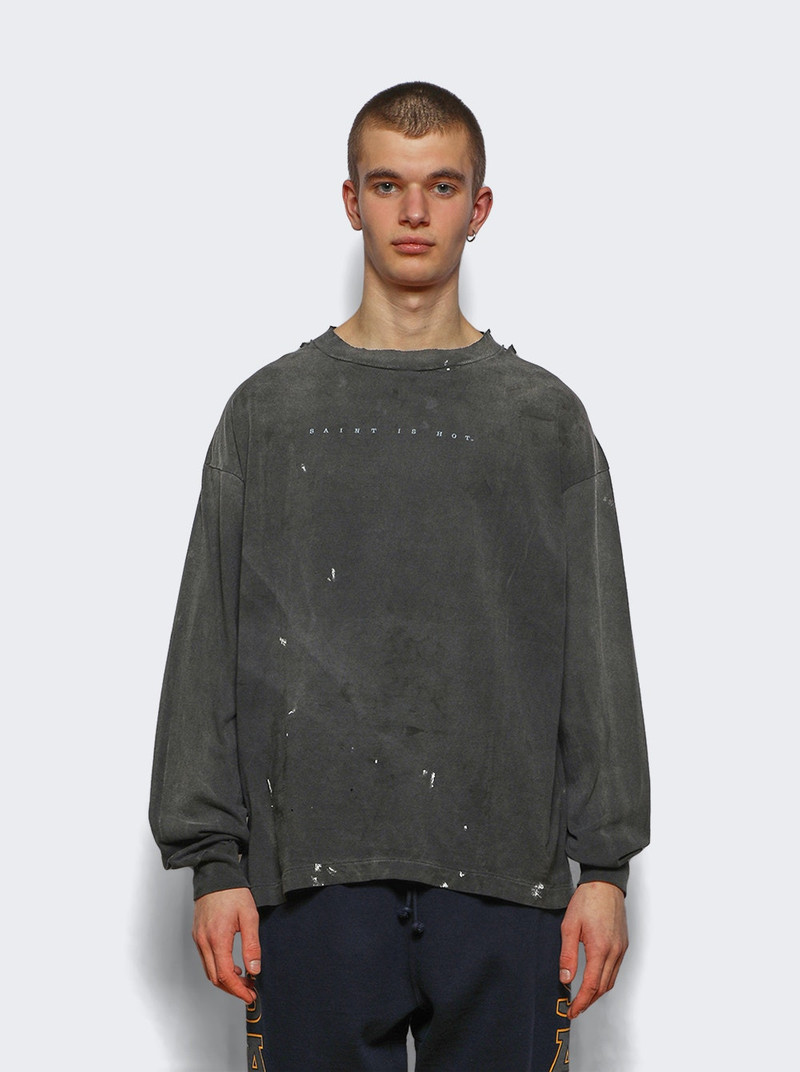 SAINT M×××××× X Long Sleeve Tee Black outlook