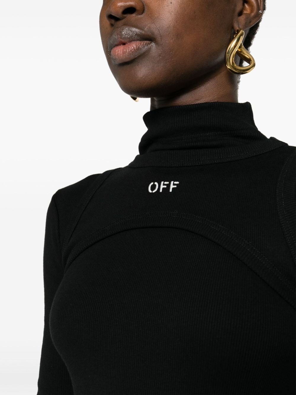 Off Stamp Rib Round dress - 7