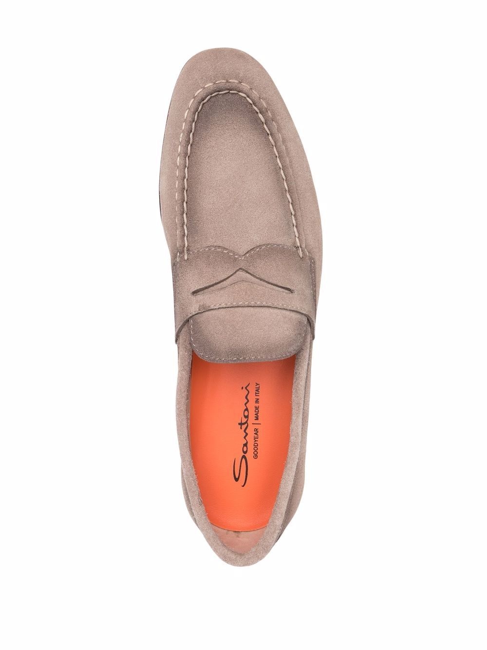 suede penny loafers - 4