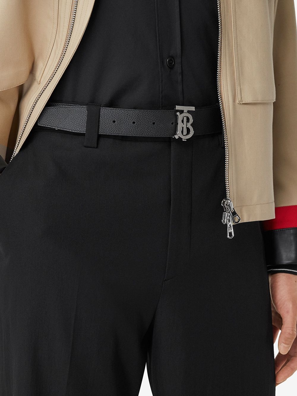 monogram detail buckled belt - 5