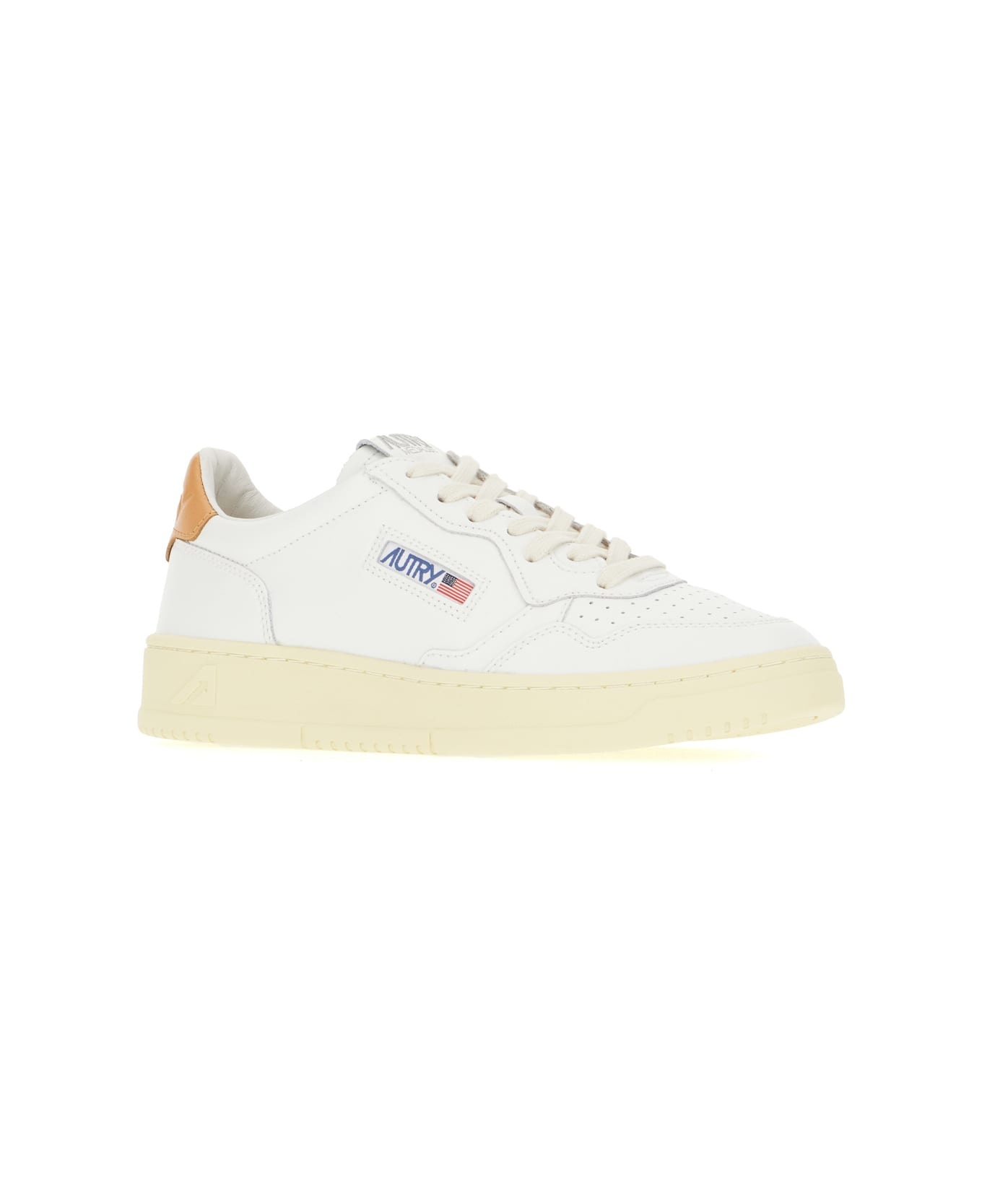 White Leather Medalist Sneakers - 2