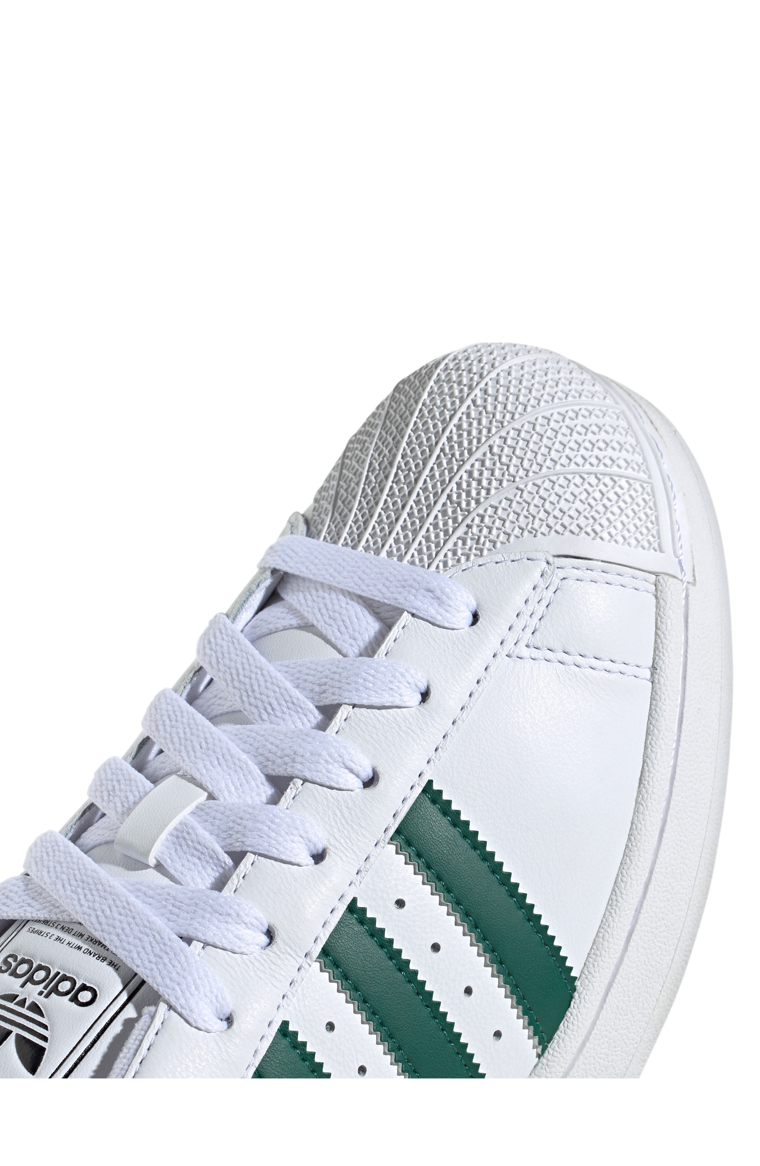 adidas Gender Inclusive Superstar II Sneaker in White/collegiate Green/black at Nordstrom - 8