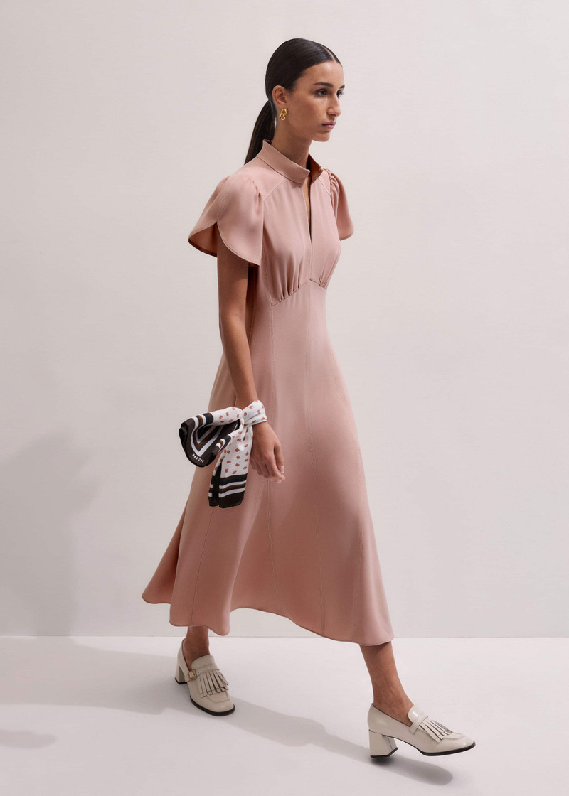 ME+EM Topstitch Midi Dress outlook