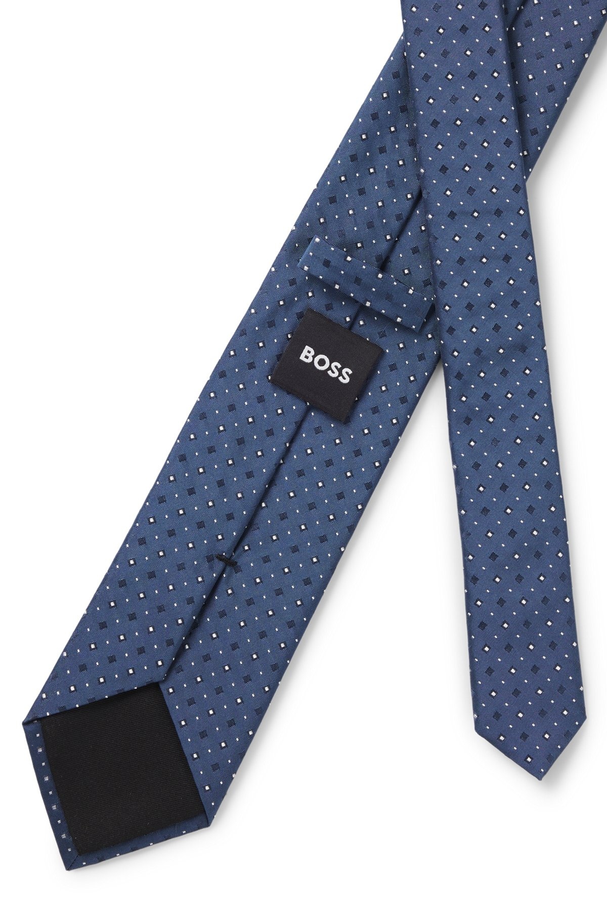 SILK-BLEND TIE WITH JACQUARD PATTERN - 5