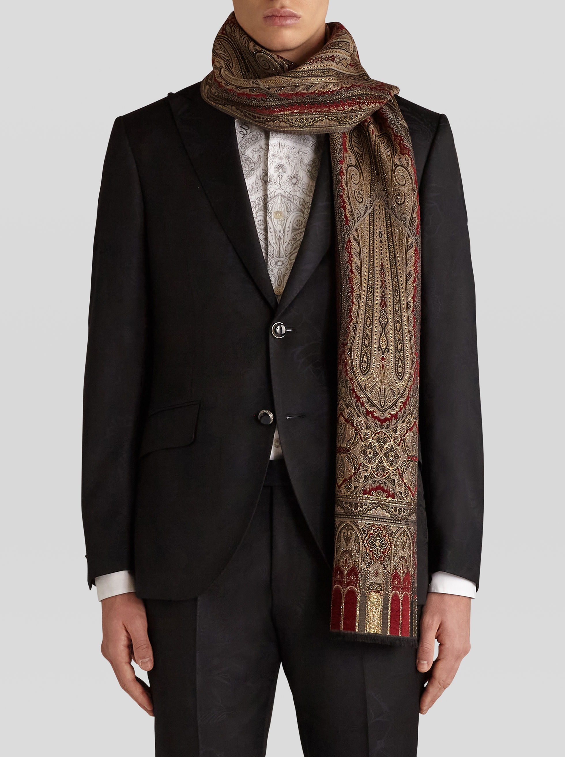 PAISLEY CHENILLE SCARF - 2