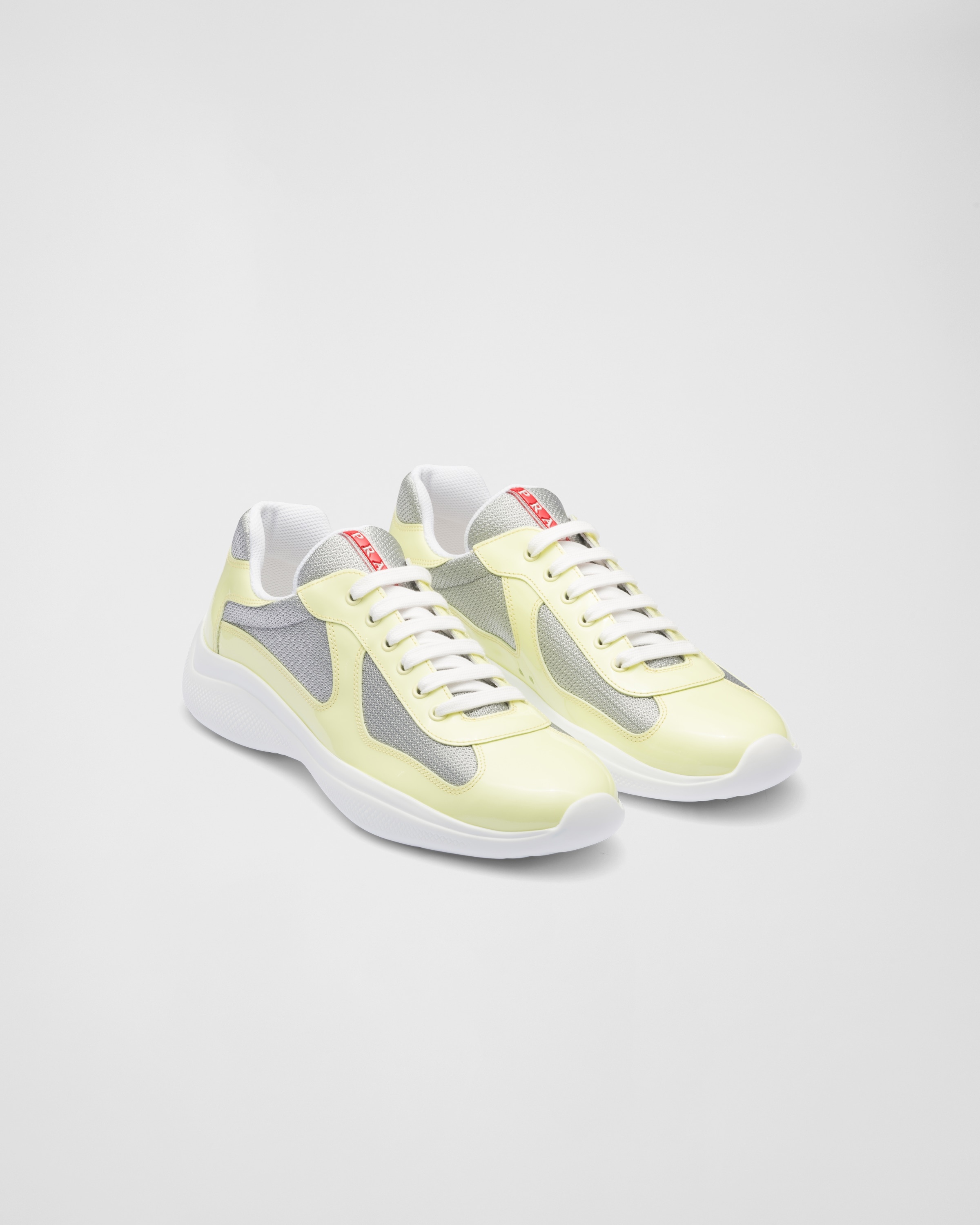 Prada America's Cup patent leather and bike fabric sneakers - 1