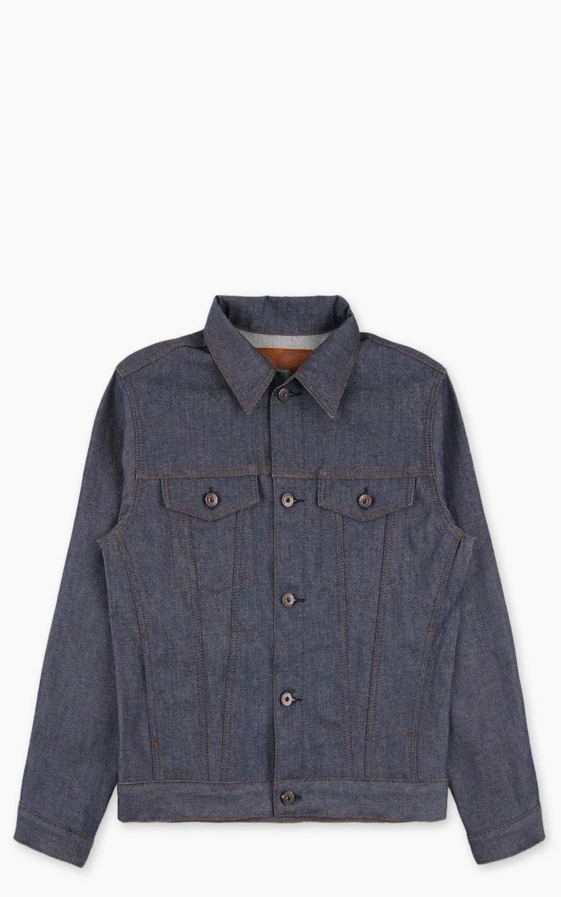 NAKED & FAMOUS DENIM DENIM JACKET NATURAL INDIGO SELVEDGE BLUE 12.5OZ - 1