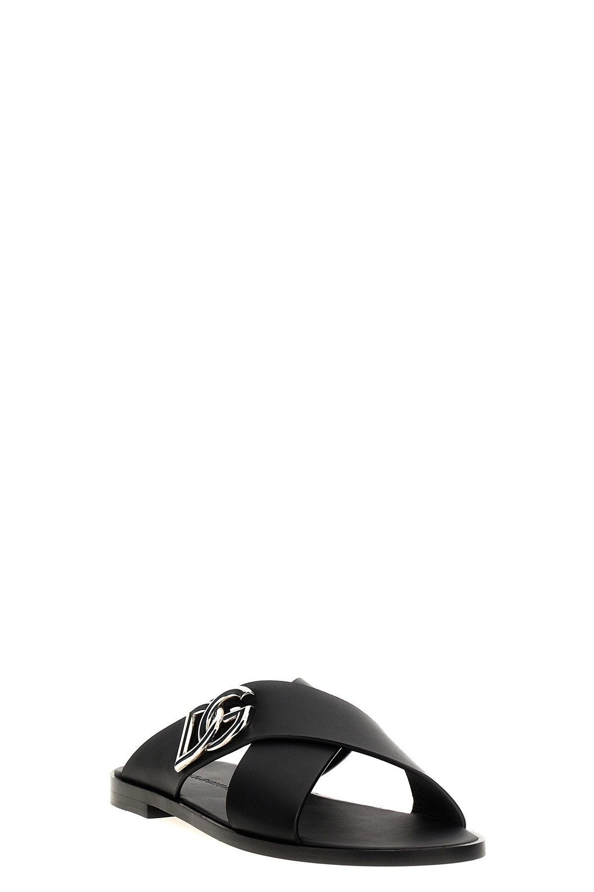 Logo leather sandals - 2