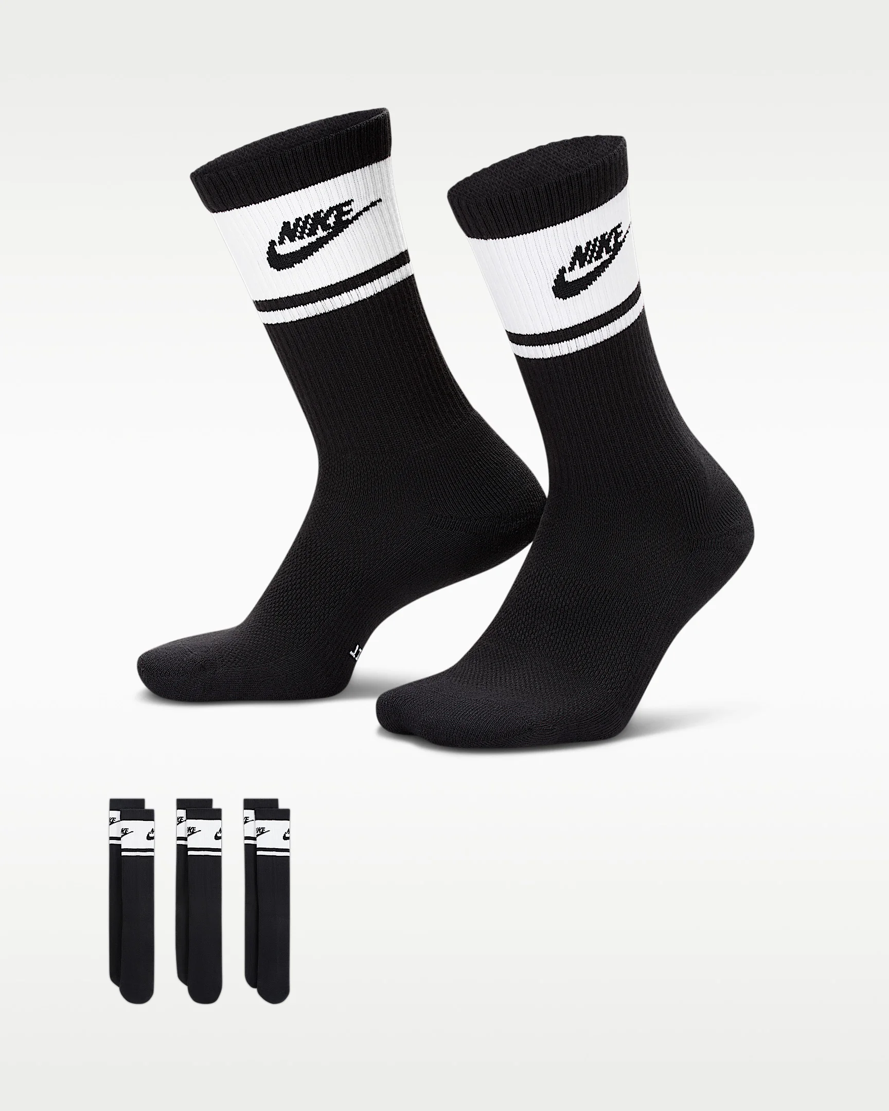 Nike Everyday Elevated Crew Socks (3 Pairs) - 1