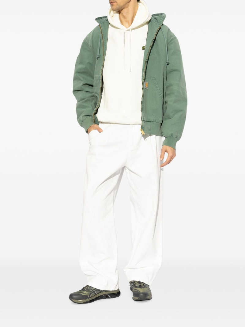 LACOSTE logo-appliqué hoodie outlook
