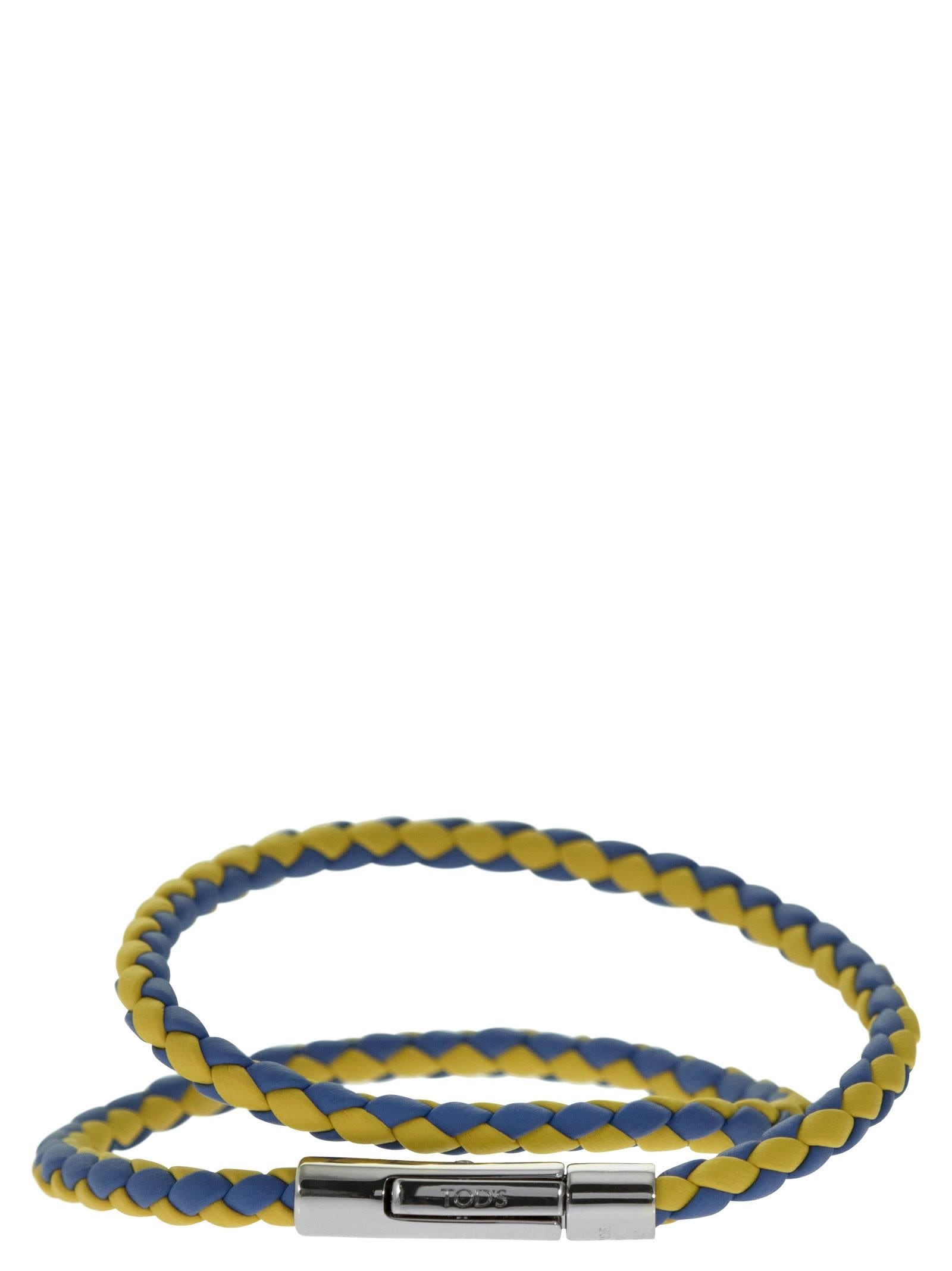 ブレスレット TOD'S MyColors 2-turn Leather Bracelet Man MULTICOLOUR MyColors Bracelet in Leather