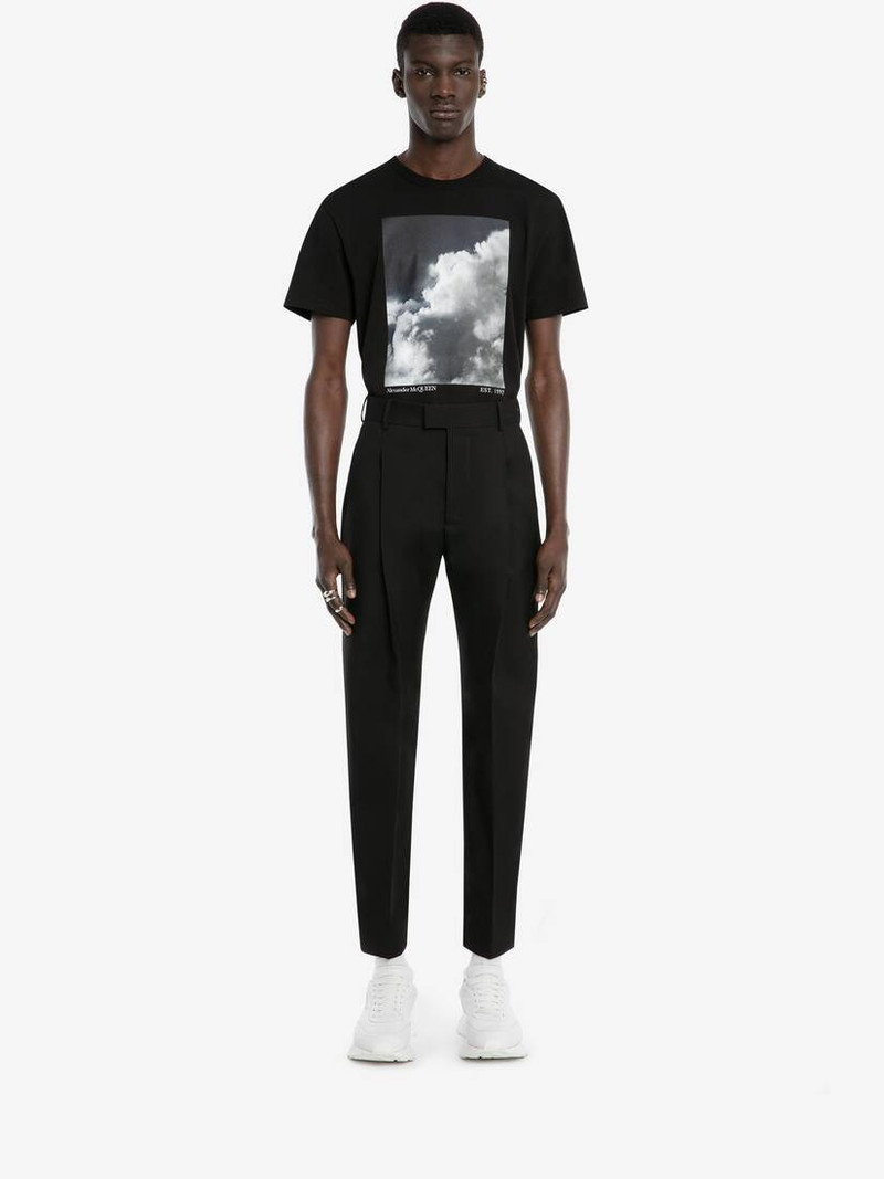 Alexander McQueen Dégradé Sky T-shirt in Black outlook